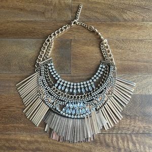Handmade Gold Tone Statement Necklace